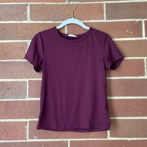 🔸 Small Deep Purple Crop T-shirt